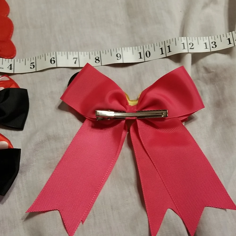 Mouse hair ornament clips bows bundle